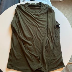 Lululemon Olive LS Somatic Tee